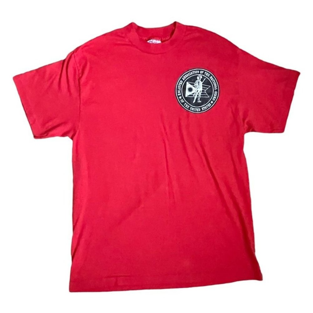 Selec-T by Tee Jays VTG ‘80s Single Stitch National Guard Tee Shirt Size Small